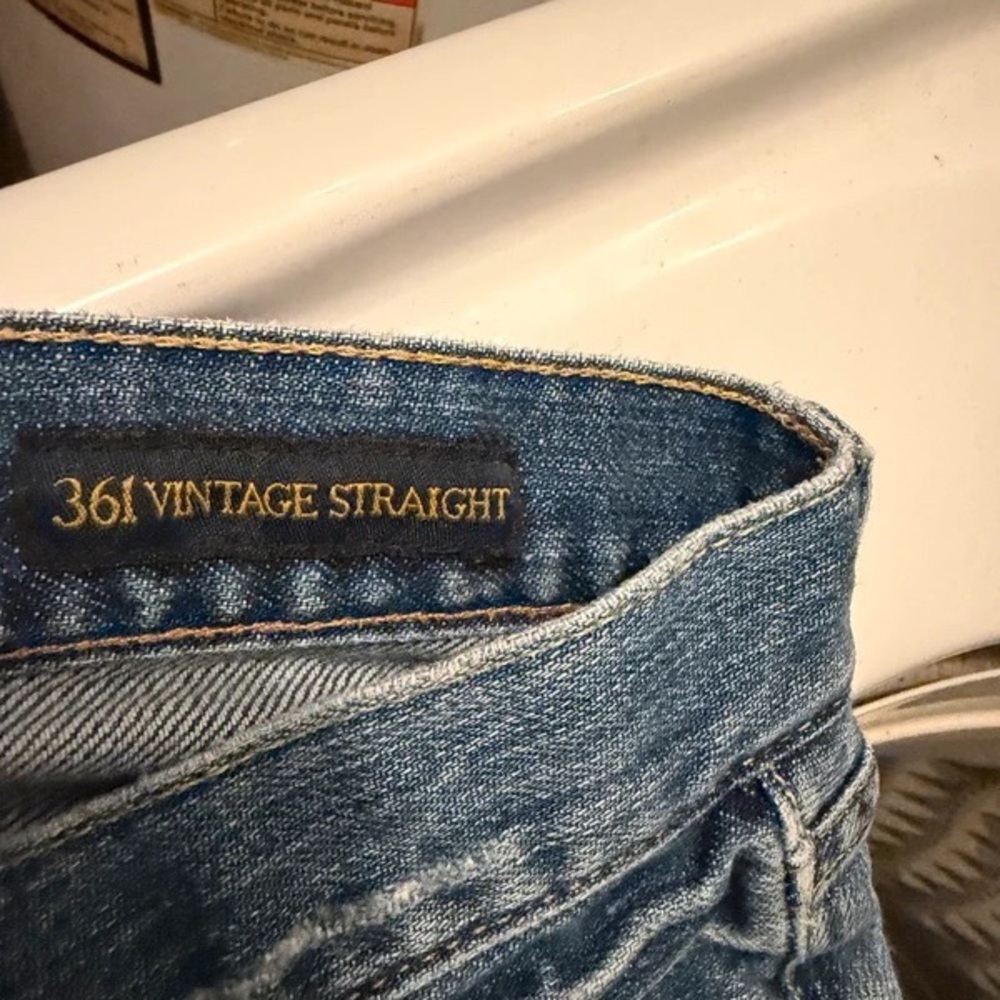 361° Vintage Straight Denim Jeans - Classic Blue - Picture 2 of 5